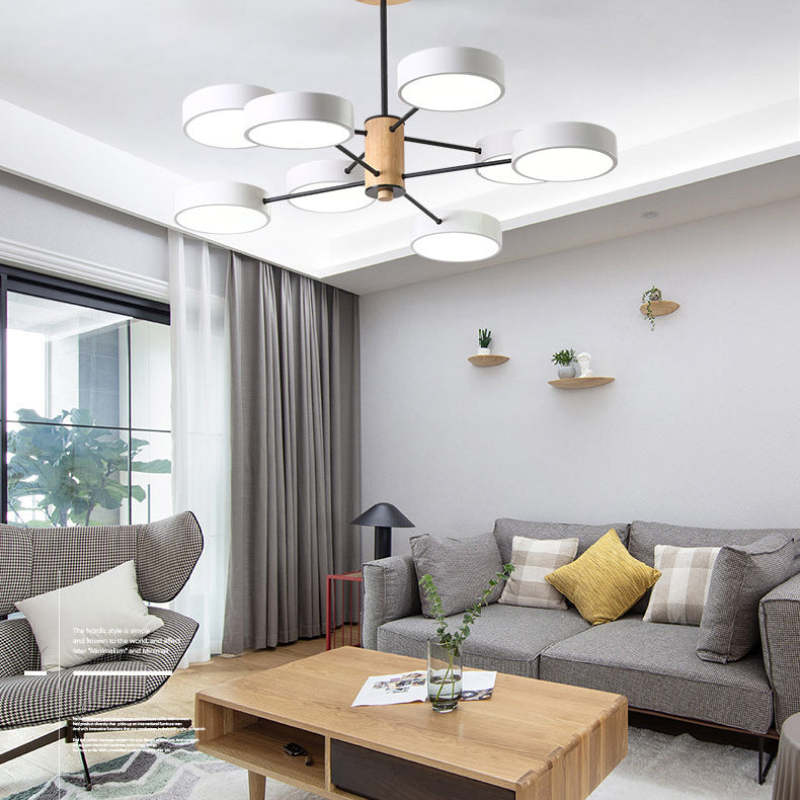 Timeless Design Metal And Wood Art Deco Pendant Light